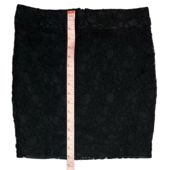 *5 for $25!* VTG Office Siren Corpcore Y2K Express boho black lace skirt 0 - Picture 7 of 9